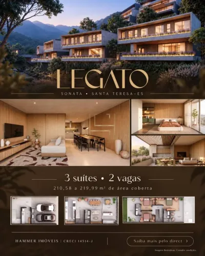 Casa com 3 dormitórios à venda, 162 m² por R$ 2.586.100 - Eco - Santa Teresa/ES