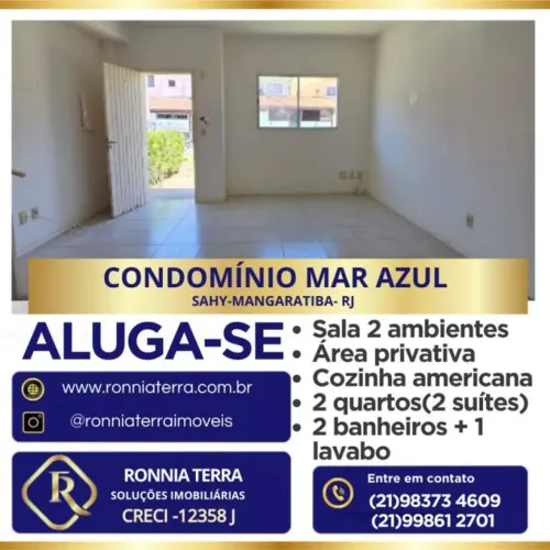 Casa em Condomínio 2 quartos - Sahy-Mangaratiba-RJ