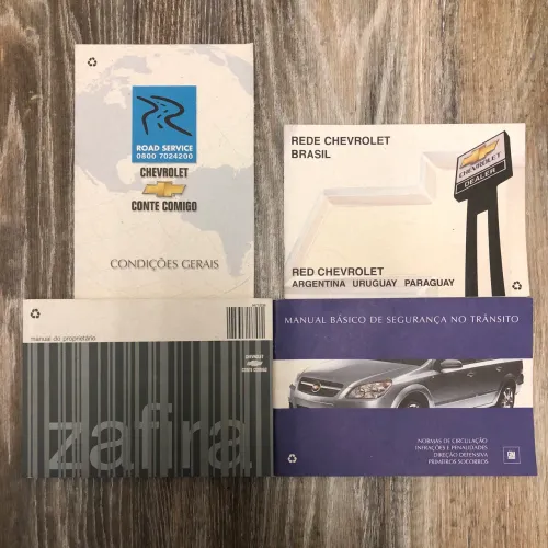 Kit Manuais do Proprietário Chevrolet Zafira 2007 Original GM Completo