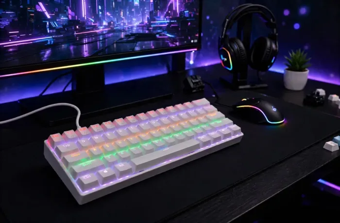 Teclado mecanico GOOJODOQ GK68 seminovo