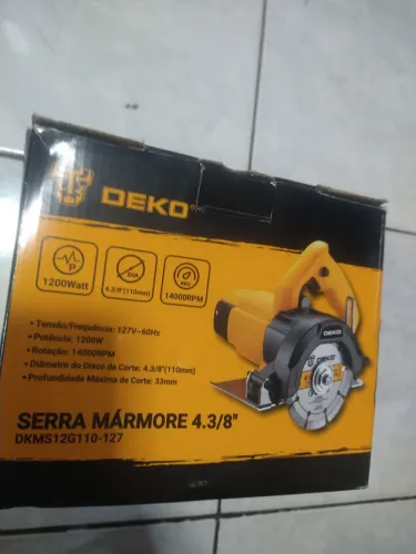 Serra mármore 127 V 1400 RPM DEKO.