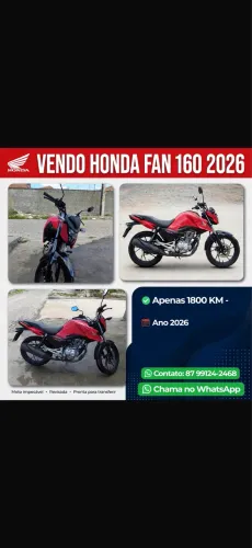 VENDO HONDA FAN 160 2026