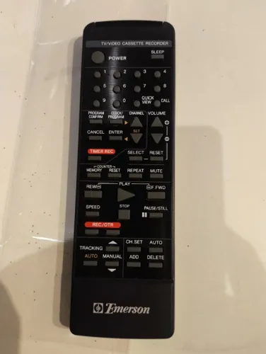 Emerson 076r006020 TV VCR Remote for VT1321 VT1921 - USADO - FUNCIONANDO