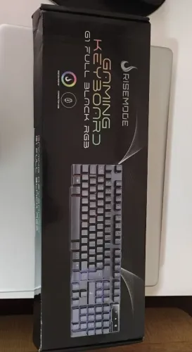 Teclado Gamer Rise Mode G1 Full Black RGB ABNT2