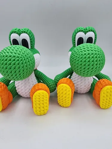 Boneco yoshi estilo crochê