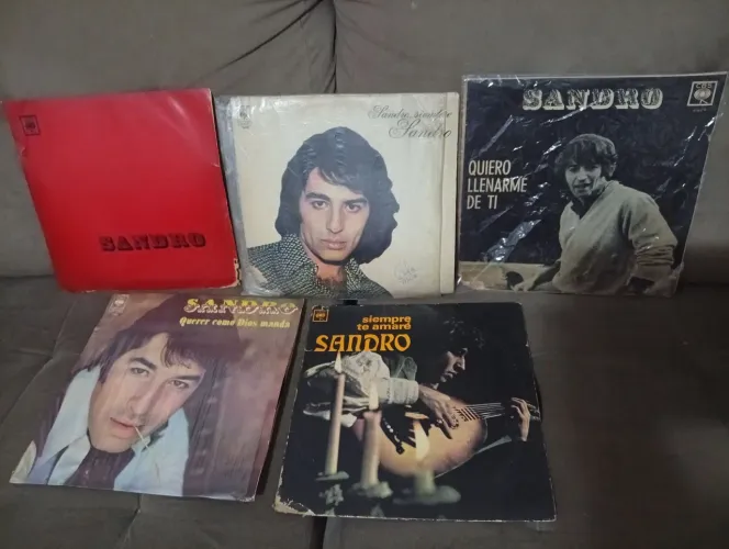 Lote 5 LPS Sandro de America Rock Argentino<br>