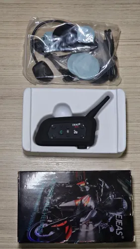 Intercomunicador Moto Capacete EJEAS V6 Pro Pluss - Novo! Até 6 motos, Bluetooth e chamdas