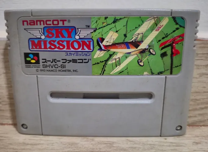 Sky Mission para o Super Famicom. Original