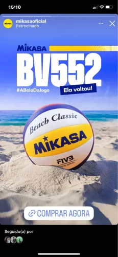 Bola de vôlei de praia- Mikasa Classic