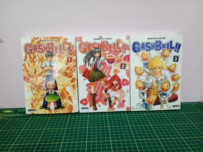 Kit Mangás Gash Bell vol. 1 ao 3 (novos lacrados)