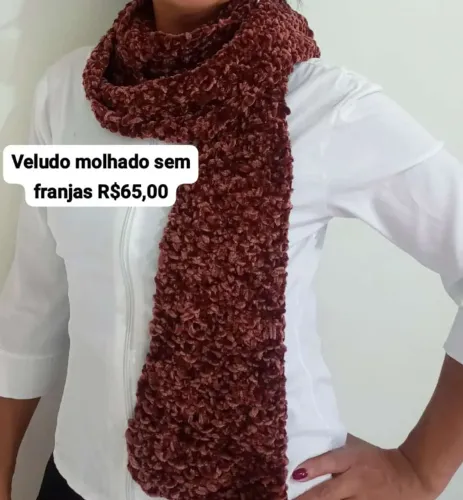 Cachecóis de tricô ? novos