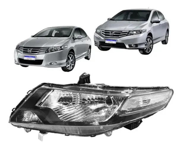 Farol Honda City 2009 2010 2011 2012 2013 2014 L.e Novo Esquerdo