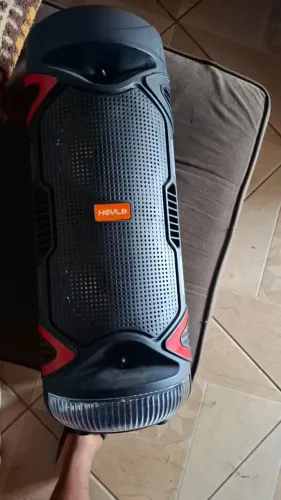 Caixa de som, com microfone