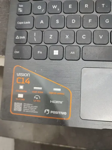 Notebook positivo vision c 14 zerado 4 meses de uso. 