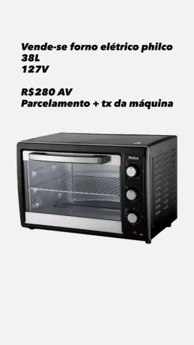 FORNO ELÉTRICO PHILCO 38L