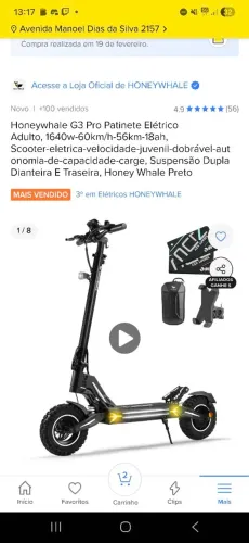 Patinete Honeywhale G3 Pro