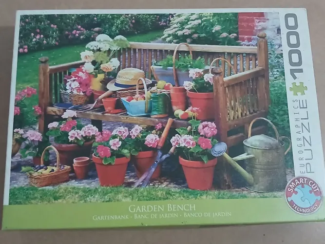 Quebra cabeça 1000 peças Garden Bench da Eurographics