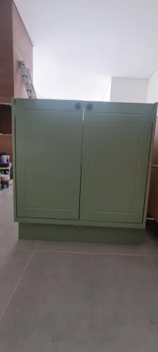 Cozinha em MDF Herval Viana Verde Hill - nova! Sem uso! 