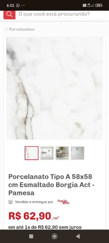 Porcelanato Tipo A Pamesa Borgia 58x58