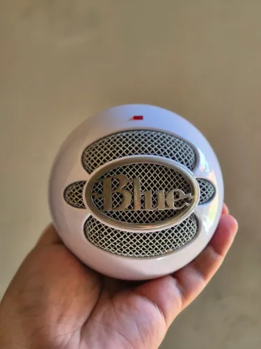 Microfone LOGITECH SnowBall - com cabo usb ugreen