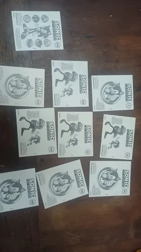 Figurinhas avulsas sonic