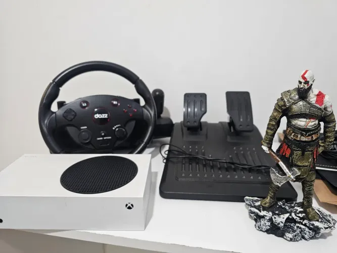 Xbox series S + Controle + Volante e pedais