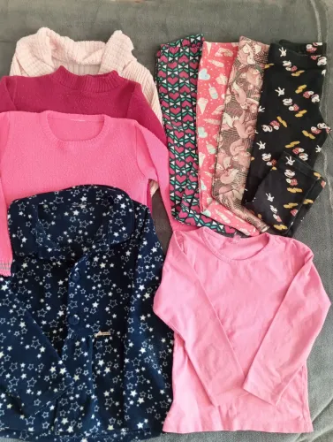 Lote roupas meninas 4 e 5 anos