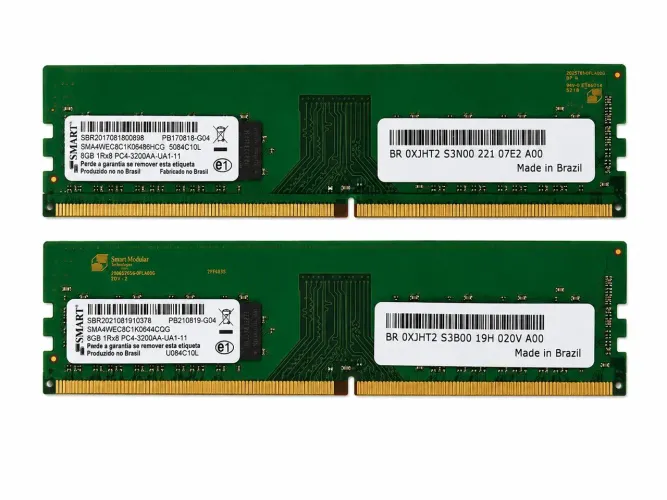MEMÓRIA SMART DDR4 2X8GB 3200MHZ GAMER OEM NOVA