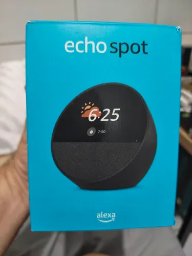 Assistente de Voz Alexa Echo Spot Preta
