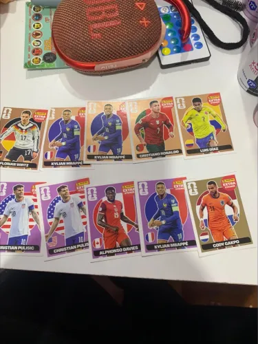 Lote de Figurinhas Extras Copa do Mundo FIFA 2026 - Mbappé, Cristiano Ronaldo e mais