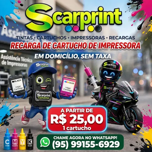 Em domicílio recarga de cartuchos de impressoras sem taxa