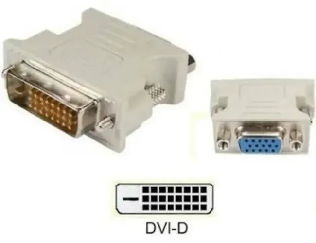 Adaptador Dvi-D 24+1 Pinos Macho P/vga 15 Pinos Femea (cópia)