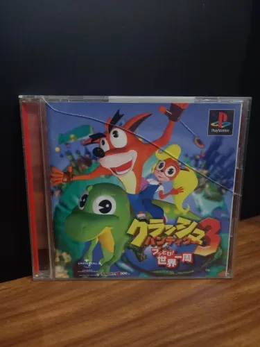 JOGO CRASH BANDICOOT 3 PS1 ORIGINAL CIB JP ORIGINAL COMPLETO