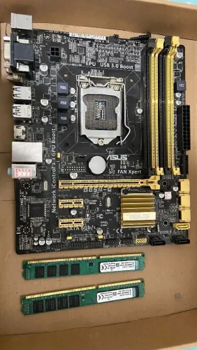PLACA MÃE ASUS B85M-G + 2X PENTE DE 8GB