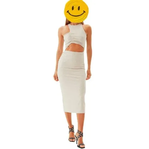 vestido lança perfume offwhite tamanho m super mid