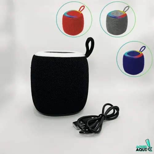 Caixa de Som Bluetooth Golden Pro GP-M22 5W com LED, FM, USB, TF, TWS e Bateria 800mAh