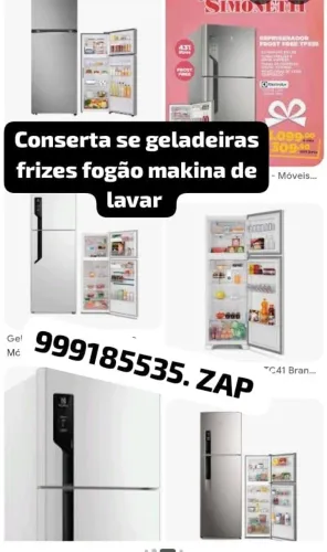 Refritec.conserta se geladeiras fogão makina de lavar roupa fornos todas as marcas