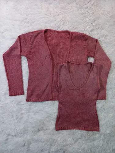 Conjunto Blusa e Regata Feminina