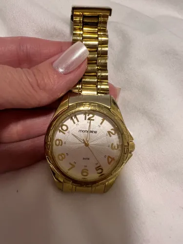 Relógio Feminino Mondaine Dourado Original 
