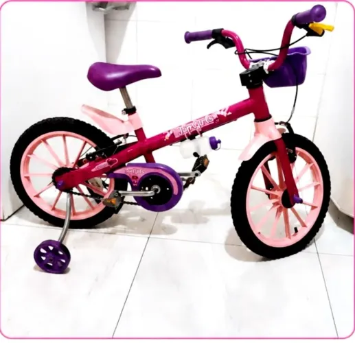 Bike infantil Top Girl Nathor Aro16 até 30kg seminova
