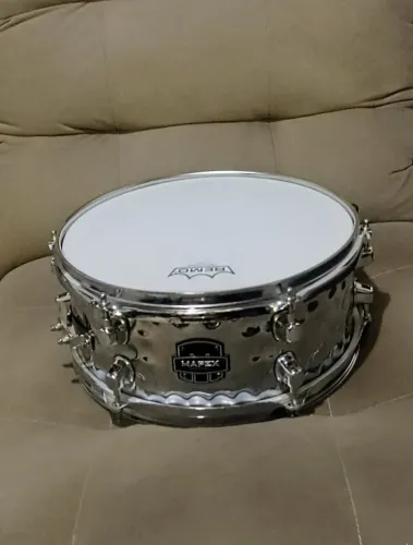 Caixa Mapex Aço 12x5 Martelada - caixa bateria 12 polegadas