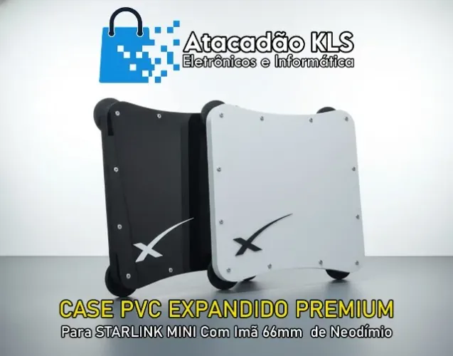 Case Premium PVC Expandido imã 66mm para Starlink Mini (Atacado acima de 5und)