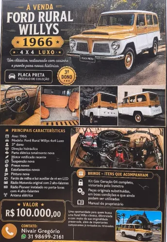 Ford Willys Rural 4X4 1966
