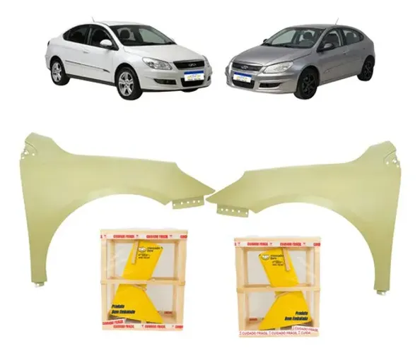 Par Paralama Chery Cielo 2010 2011 2012 A 2013 Novo