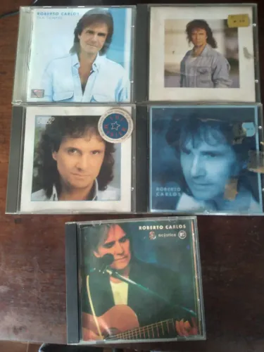 Kit com 5 cds Roberto Carlos originais