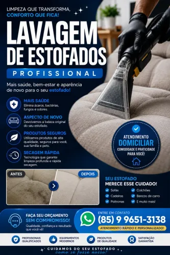 Lavagem de estofados profissional com preço justo
