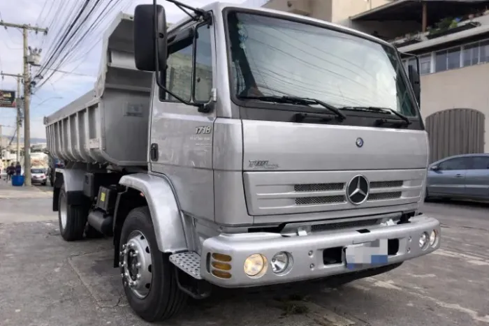 mb 1718 prata 2004 caçamba 10m³