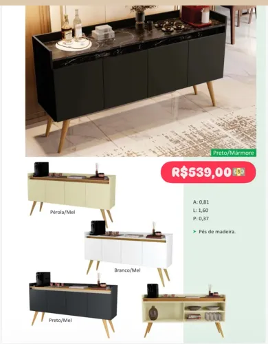 Buffet 4Portas Retrô 