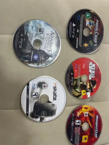 Lote 6 de jogos de Ps3 (Apenas mídia)