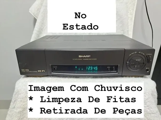 Video Cassete SHARP 6 Cabeças Estéreo VC-1799 - No Estado/Imagem Com Chuvisco